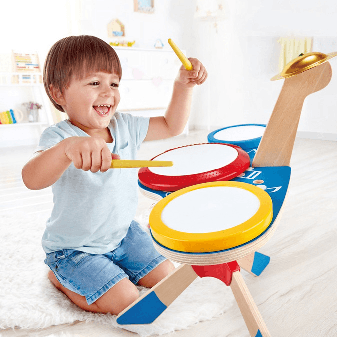 Hape - Drum And Cymbal Set