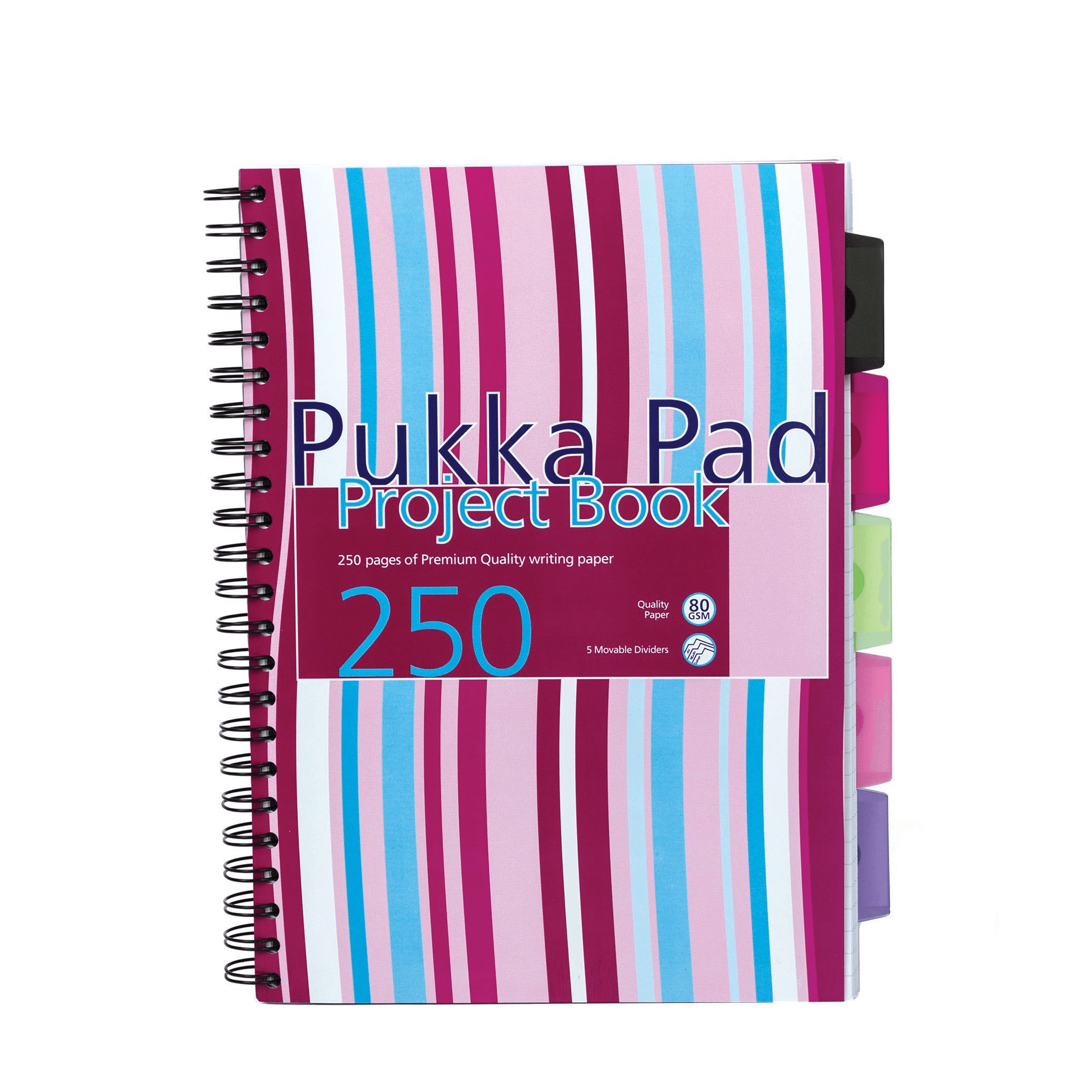 A4 Project Book - 5 Subjects 250 Pages Pukka Pad