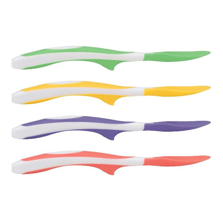 Soft-Tip Spoon, 4-Pack (Yellow, Green, Purple, Red)