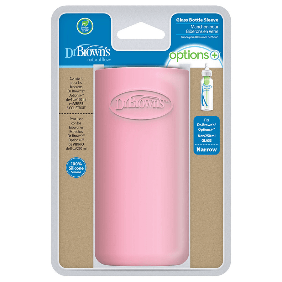 8 Oz/250 Ml Narrow Glass Bottle Sleeve (Pink)