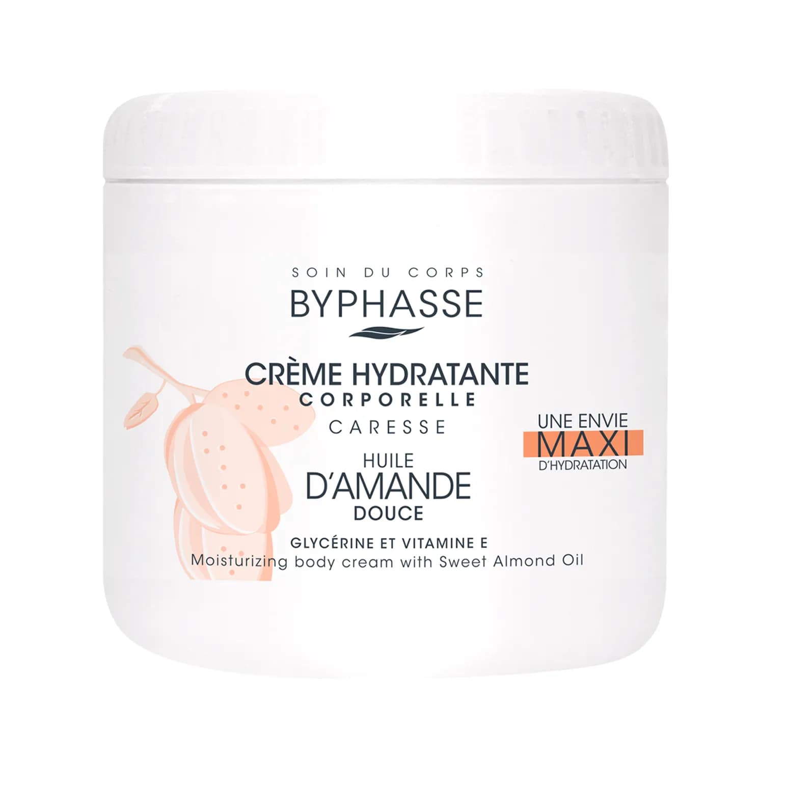 Byphasse Moisturizing Body Cream Sweet Almond 500 Ml