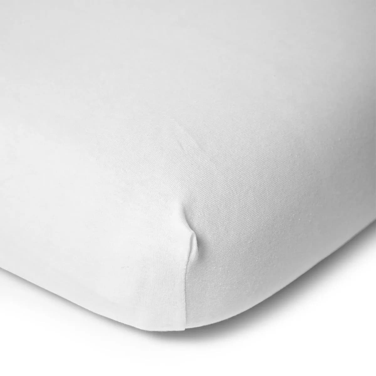 Childhome Bedside Crib - Fitted Sheet Bio Organic 50X90Cm (White)