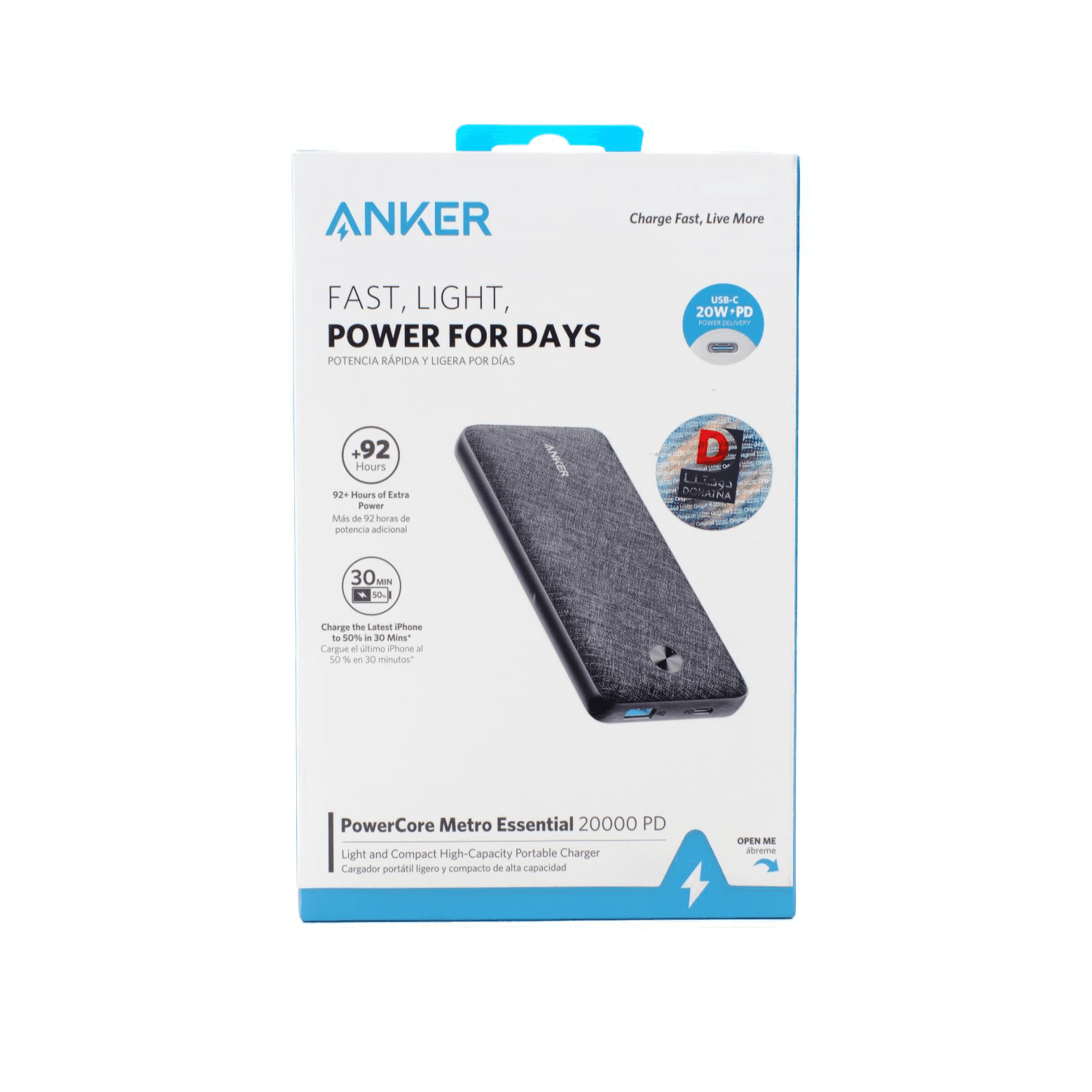 Anker Power Core Metro Essential 20000 Pd A1287H12