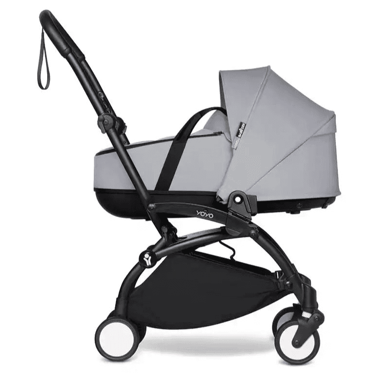 Babyzen Yoyo Stroller - Black Frame With Bassinet (Stone)