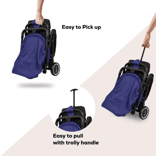 Nurtur Baby Travel Stroller (Dark Blue)