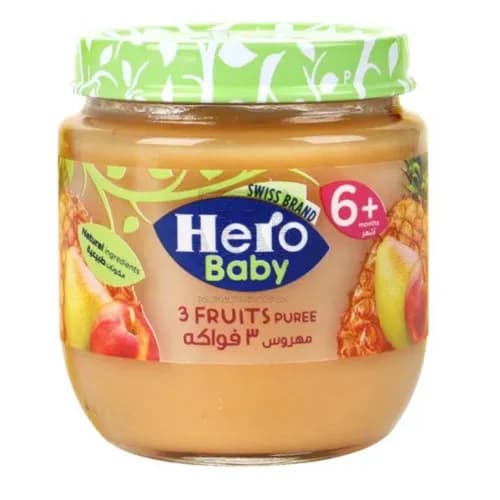 Hero Baby 3 Fruits 6+125 Gm