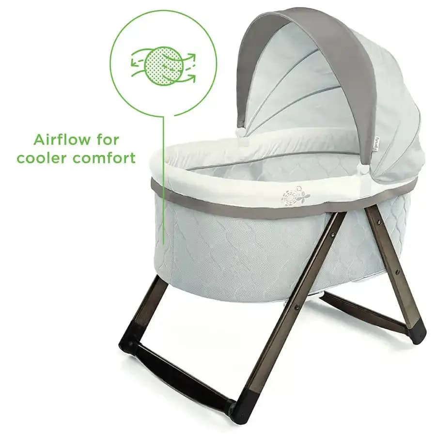 Ingenuity Foldaway Rocking Wood Bassinet Carrington