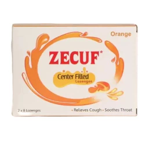 Zecuf Centered Filled Orange Lozenges 16'S