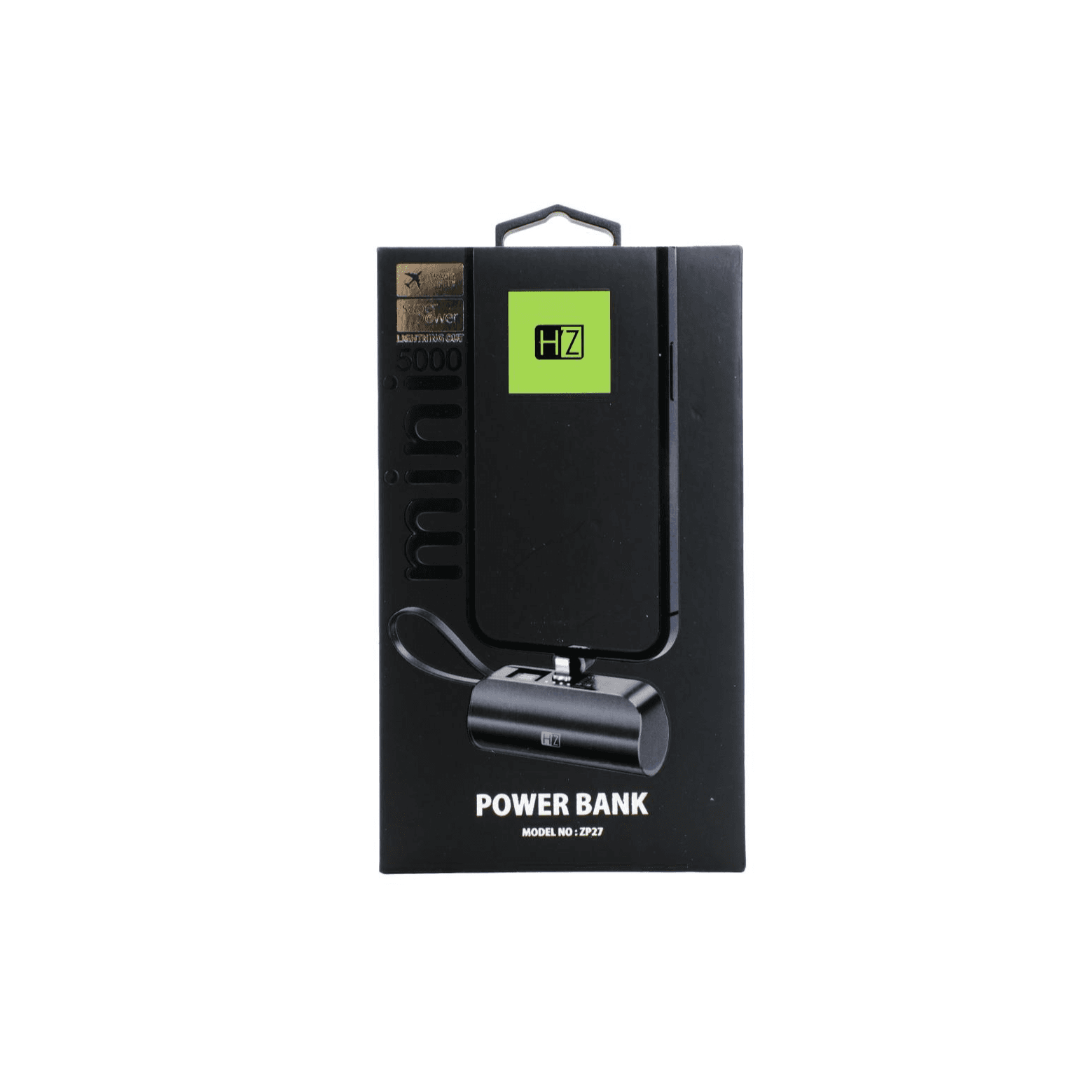Hz Mini Power Bank Lighting Out 5000Mah Zp27