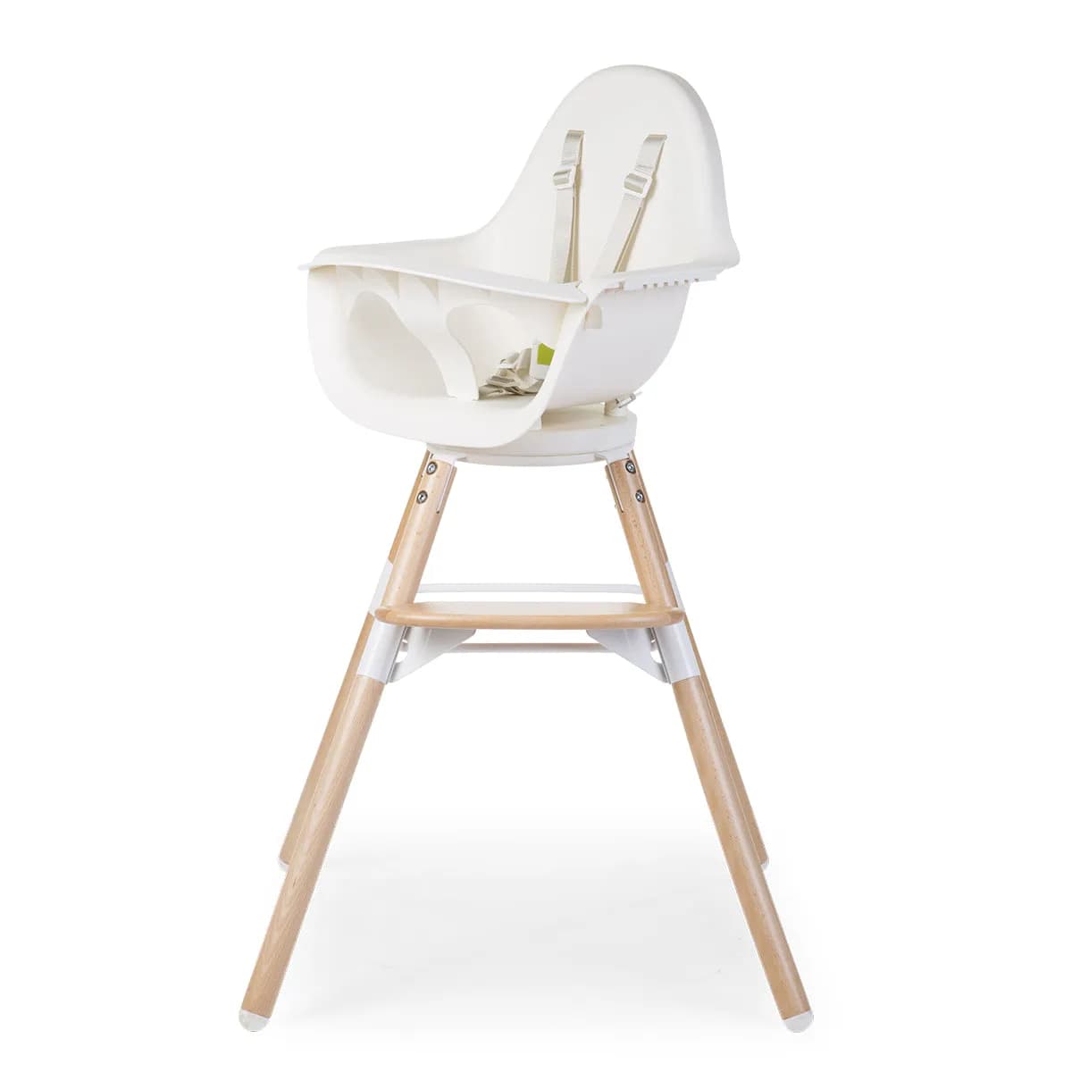 Childhome Evolu One 80Â° Chair 2-In-1 + Bumper (Natural, White)