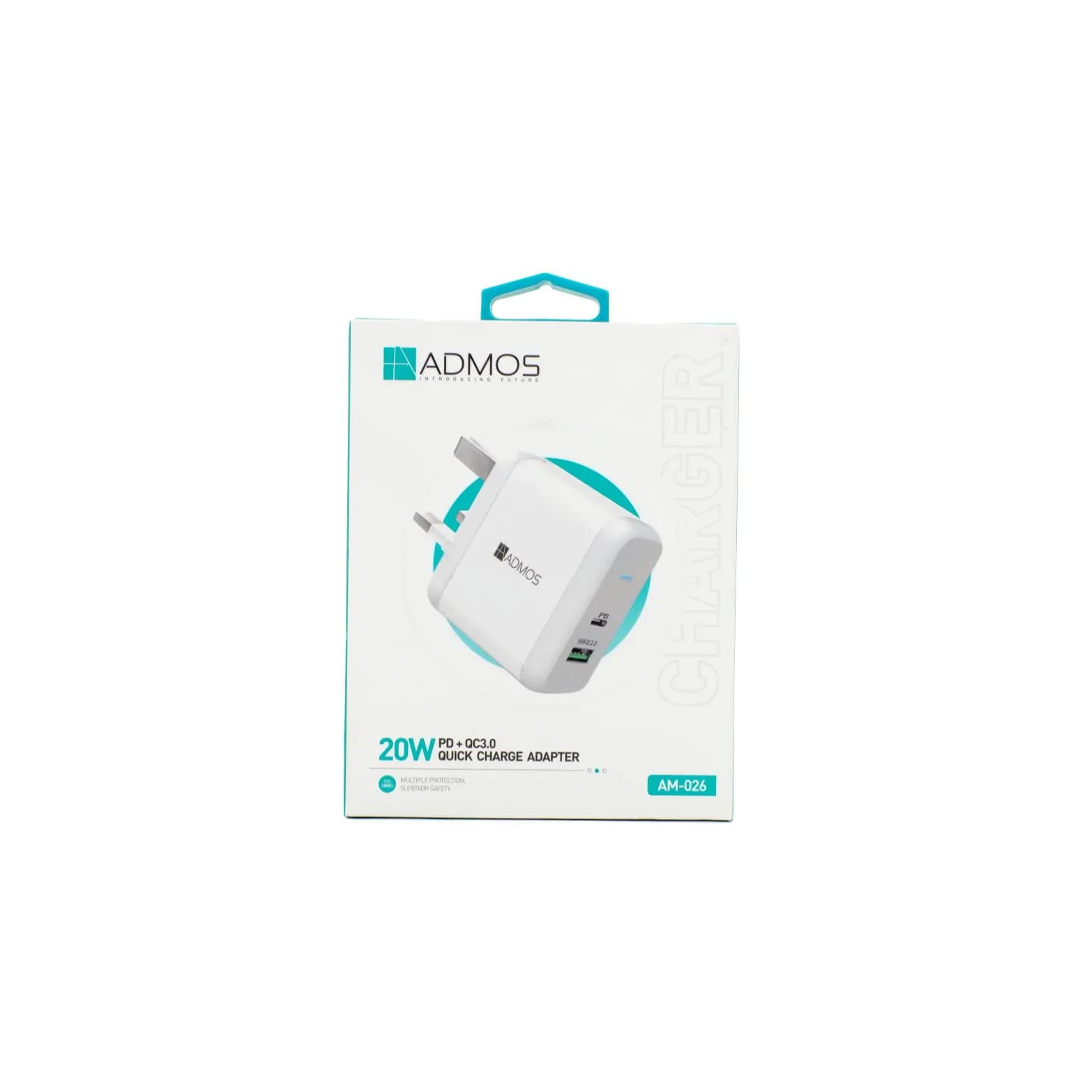 Admos Pd+Qc3.0 Quick Charge Adapter 20W Am-026