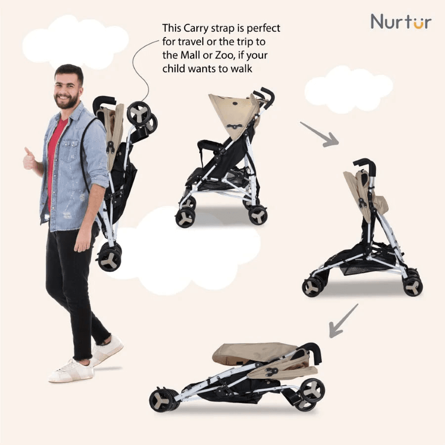 Nurtur - Luca Lightweight Stroller (Beige)