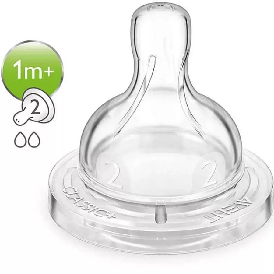 Philips Avent Silicone Teats Airflex 2 Hole 2Pcs - Scf632/27