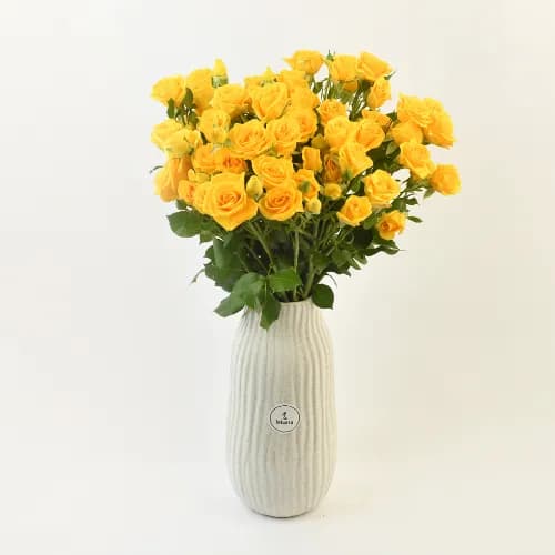 Yellow Rose Vase No.2394