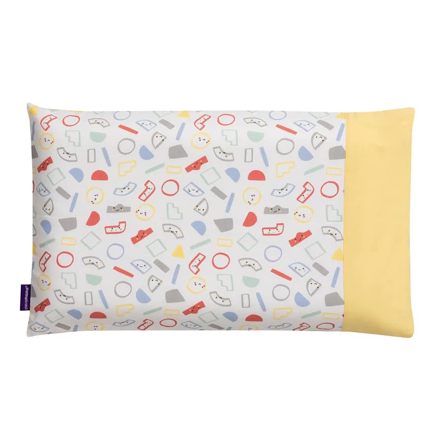 Clevafoam Baby Pillow Case (Grey/Yellow)