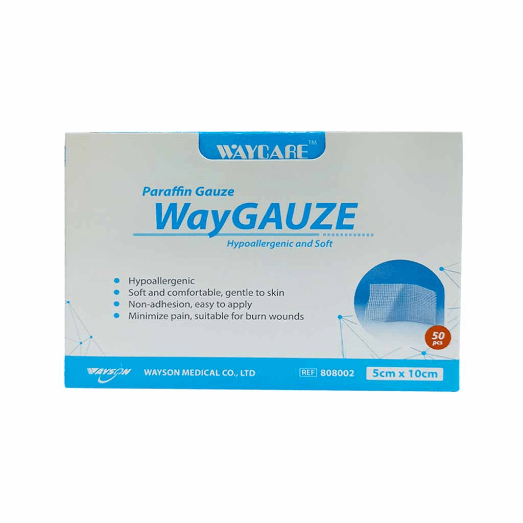 Waycare Paraffin Gauze 50's 5x10cm (808002)