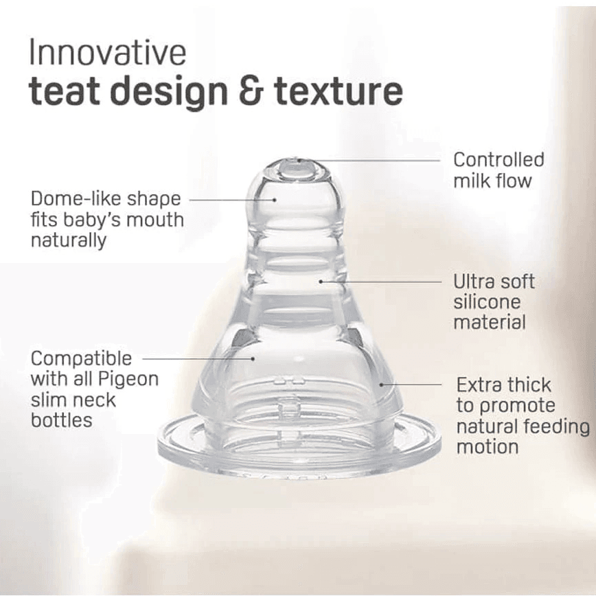 Pigeon - Glass Bottle Sn 240 Ml W/Handle (White)