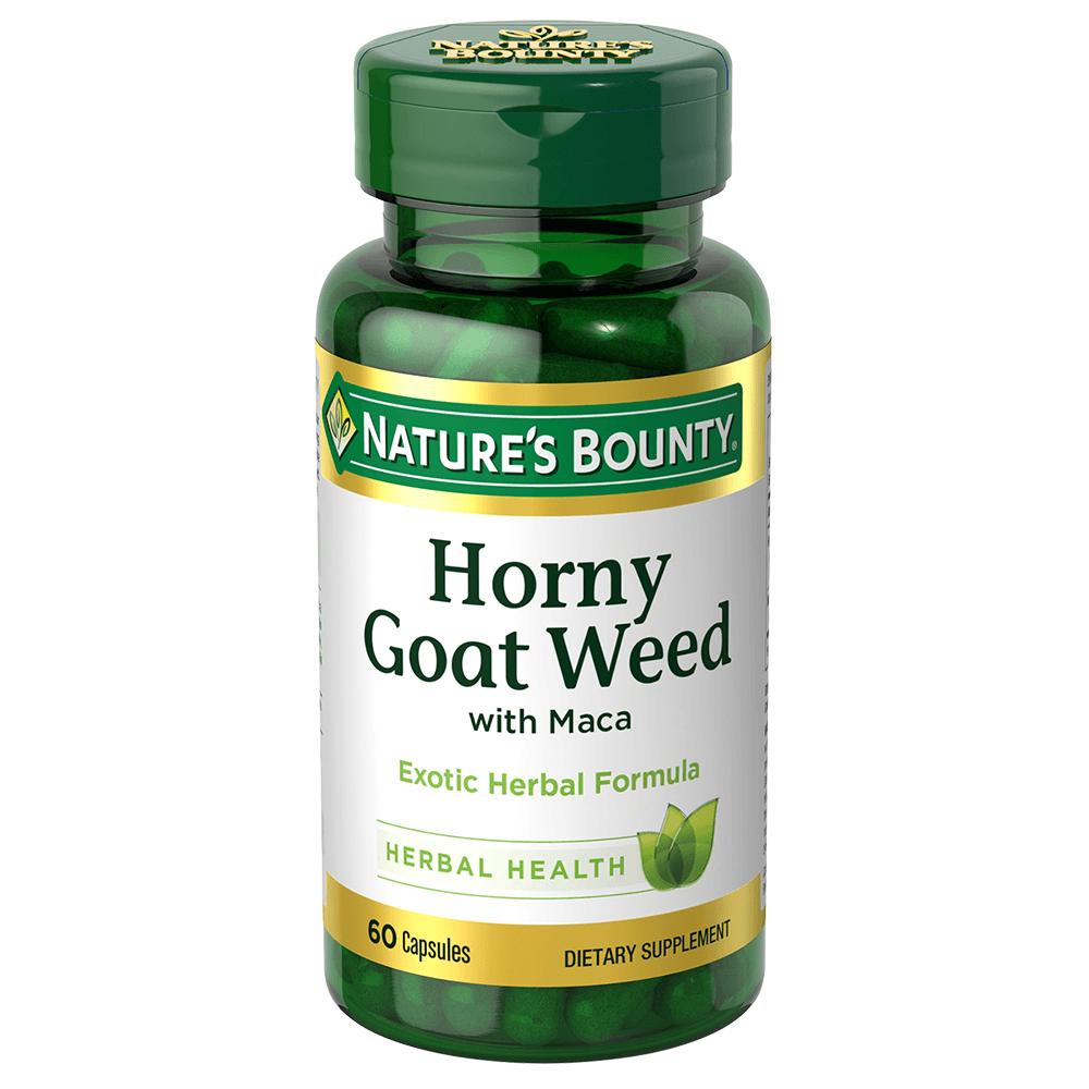 Natures Bounty Horny Goat Weed With Maca Caps 60's (7321)
