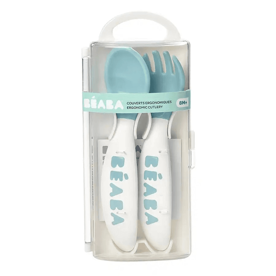 Beaba Training Fork And Spoon 2Nd Age (Windy Blue)