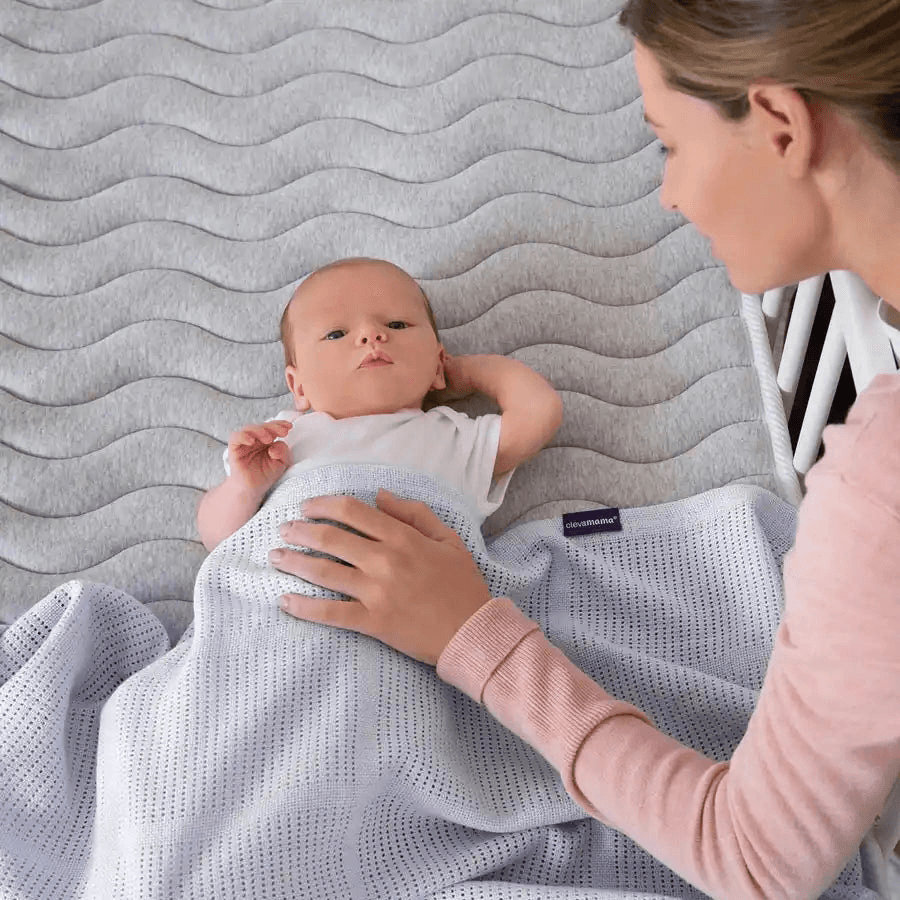Clevamama Cellular Blanket 80 X 100 Cm (Blue)