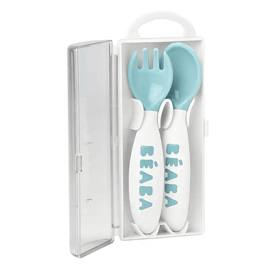 Beaba Training Fork And Spoon 2Nd Age (Windy Blue)