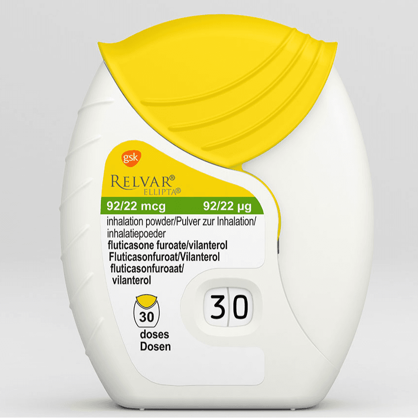 Relvar Ellipta 92/22Mcg - 30 Dose Vial