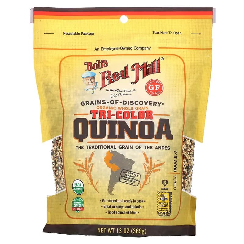 Bob'S Red Mill Organic Whole Grain Tri Colour Quinoa 369G