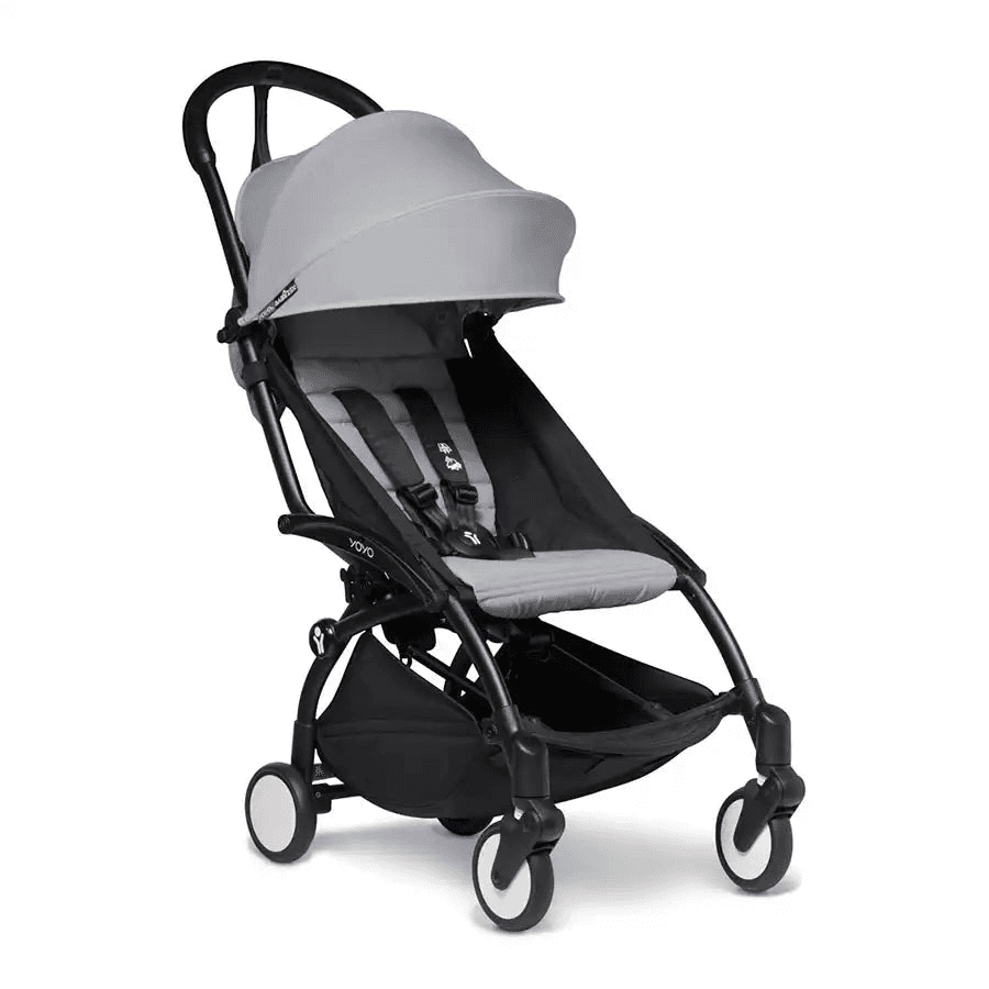 Babyzen YOYO² 6+ Stroller - Black Frame with Color Pack 6+(Stone)