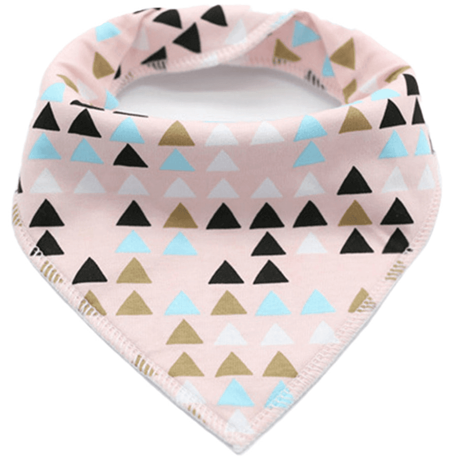 Little Story - Bandana Drool Bibs Set Of 4 - Bird