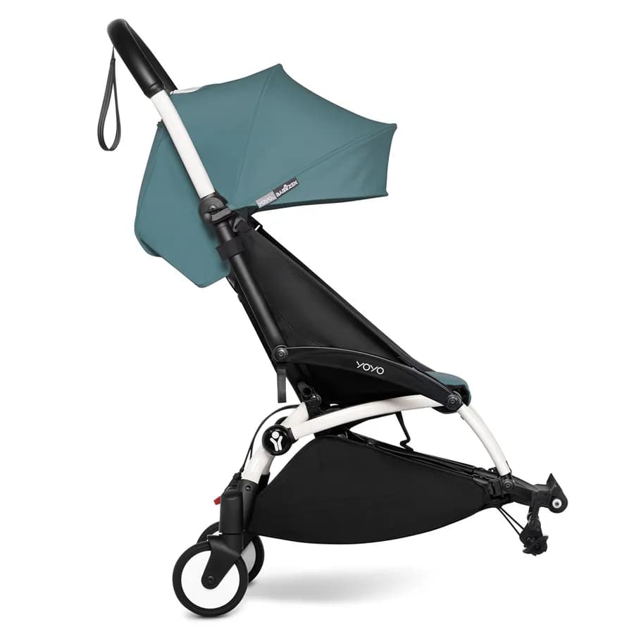 Babyzen Yoyo Connect Stroller - White Frame With Color Pack 6+ (Aqua)