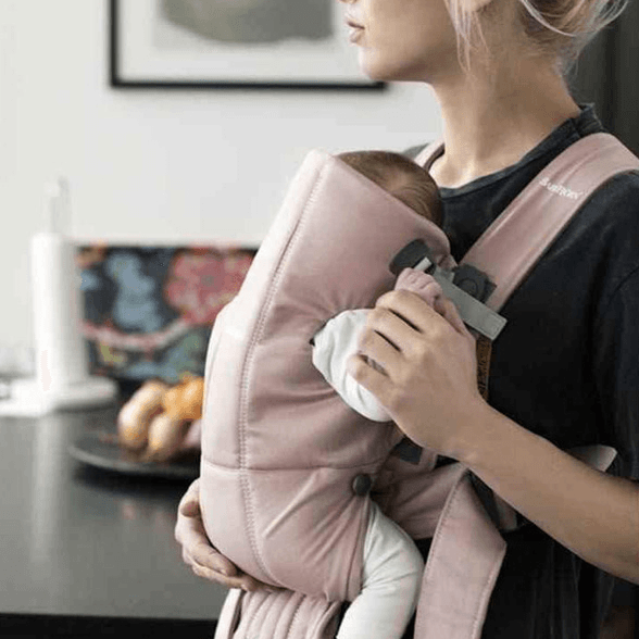 Babybjorn Baby Carrier Mini - Cotton (Dusty Pink)