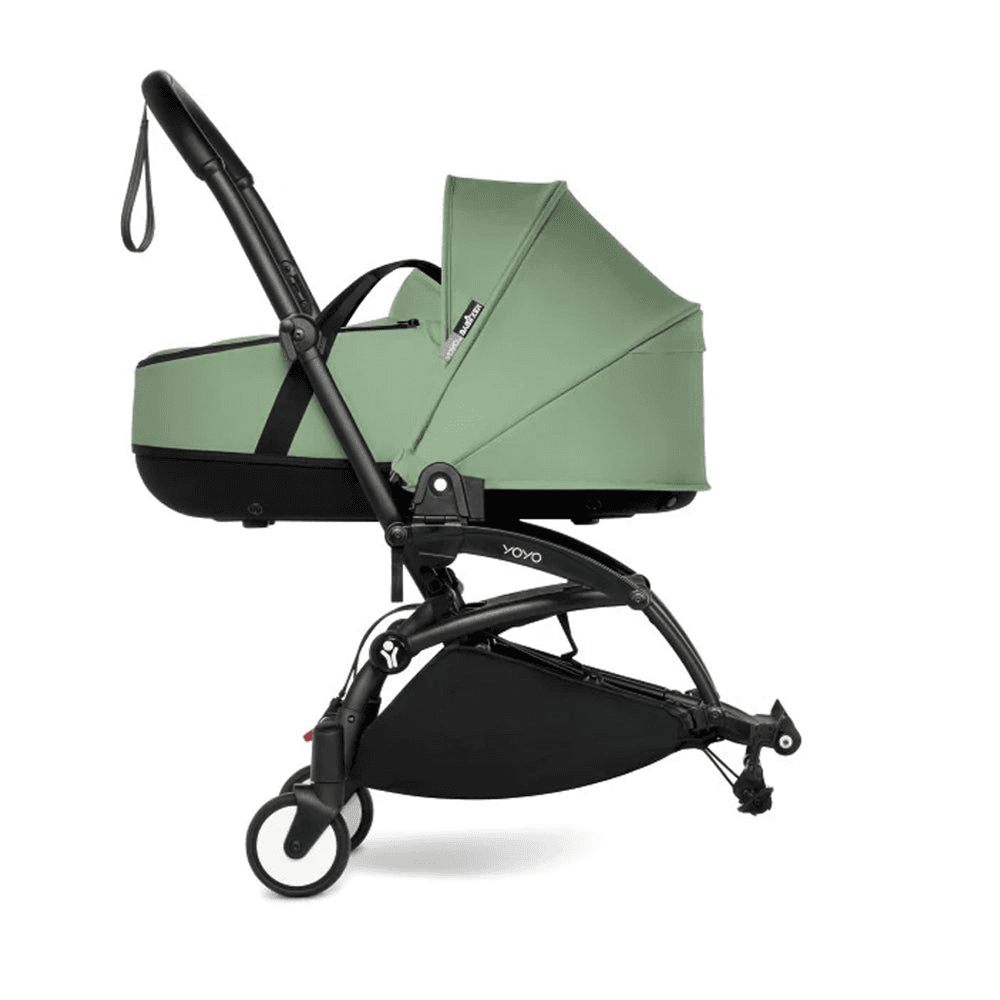 Babyzen Yoyo Connect Stroller - Black Frame With Bassinet (Aqua)