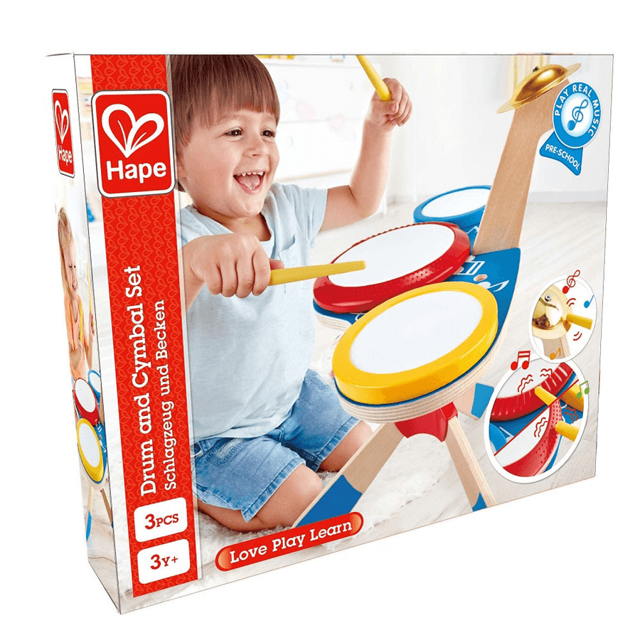 Hape - Drum And Cymbal Set