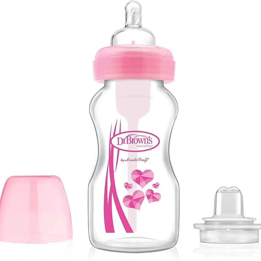 9 Oz/270 Ml Pp W-N Options+ Bottle, 2-Pack (Pink)