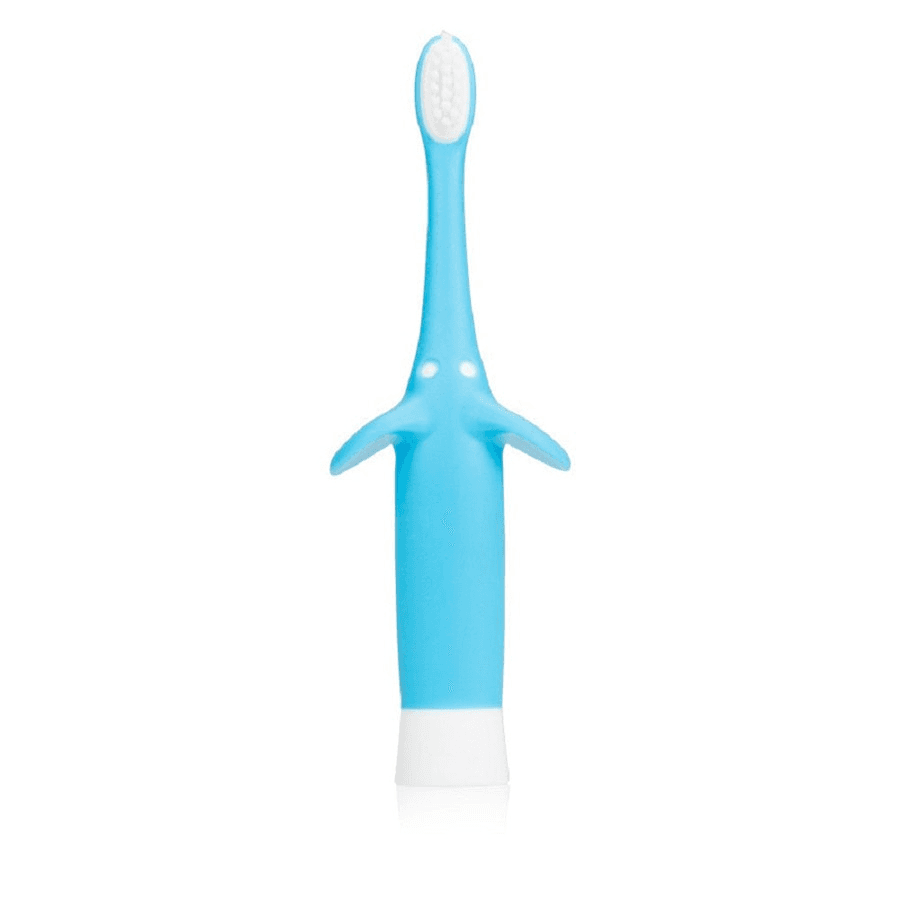 Infant-To-Toddler Toothbrush, Blue Elephant, 1-Pack