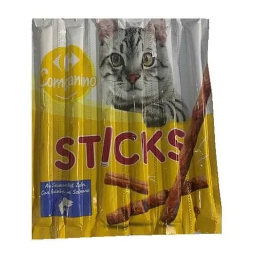 Carrefour Salmon Sticks Snacks For Cats 5G×6