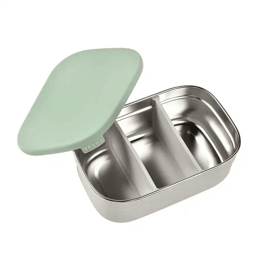 Beaba Stainless Steel Lunch Box Velvet (Grey/Sage Green)