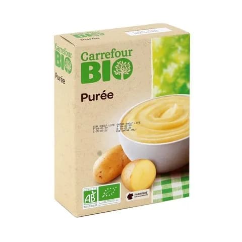 Carrefour Bio Organic Mashed Potatoes 2×125G