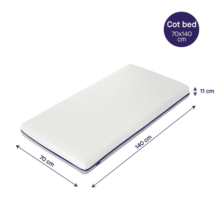 Clevamama Airgo Support Mattress 70 X 140 X 11 Cm - Cot Bed Size