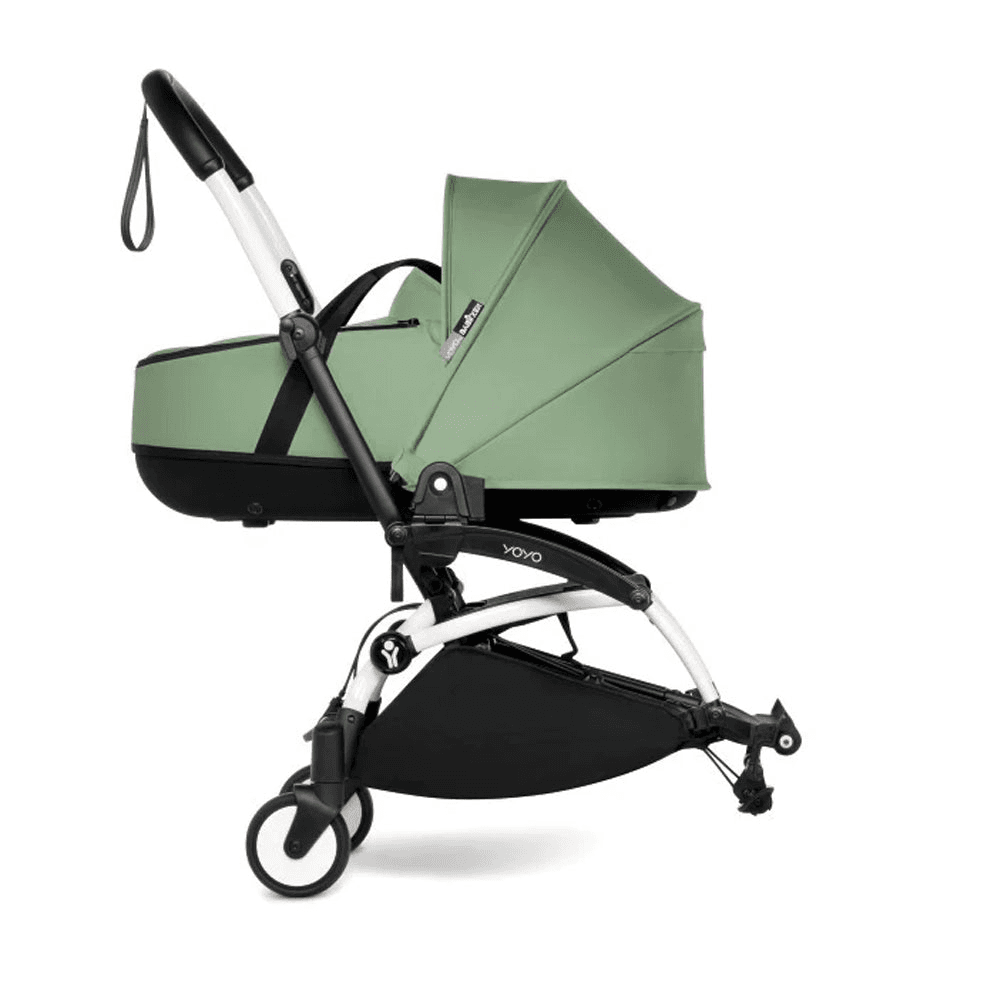 Babyzen Yoyo Connect Stroller - White Frame With Bassinet (Peppermint)