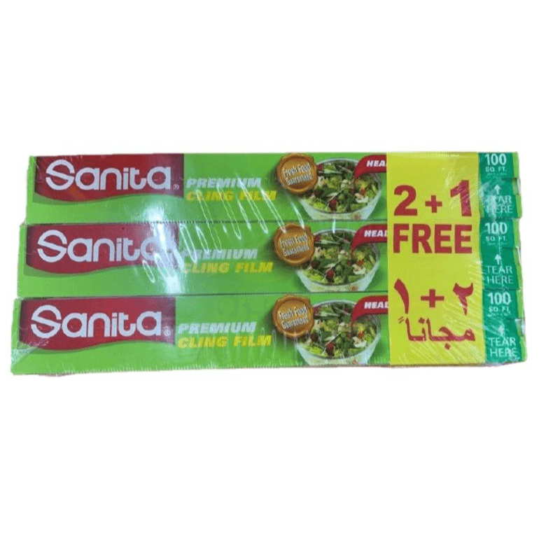 Sanita Cling Film 100Sqft 2+1 Free @Sp