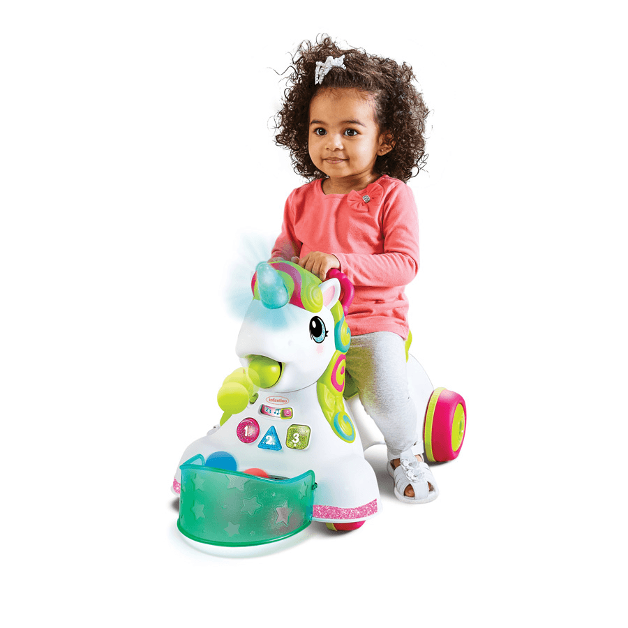 Infantino-3-In-1 Sit, Walk & Ride Unicorn