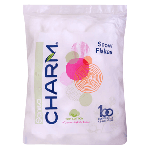 Sanita Charm Cotton Ball White 100 Balls