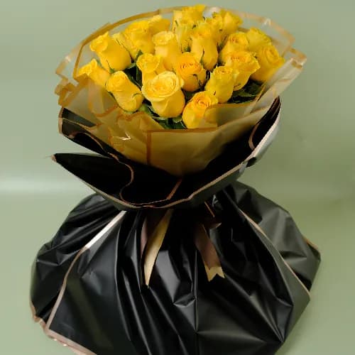 25 Yellow Rose Flower Set2273