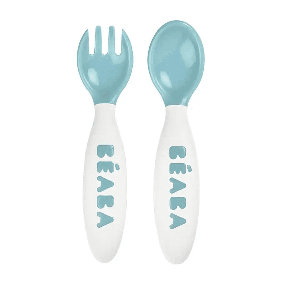 Beaba Training Fork And Spoon 2Nd Age (Windy Blue)