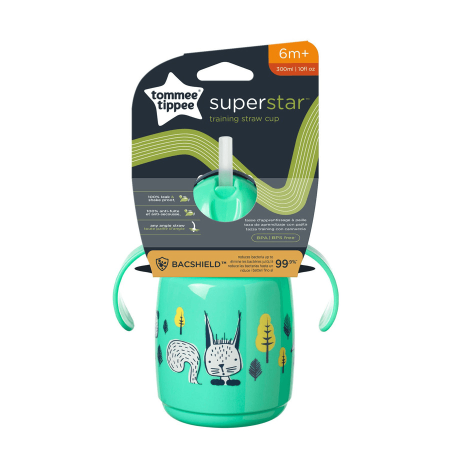 Tommee Tippee Superstar Trainer Straw Cup 300Ml (Green)