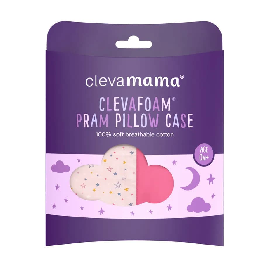 Clevafoam Pram Pillow Case (Pink)