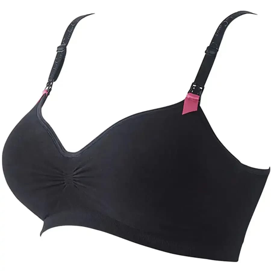 Curve Seamless Nursing Bra (Black) - Xxl