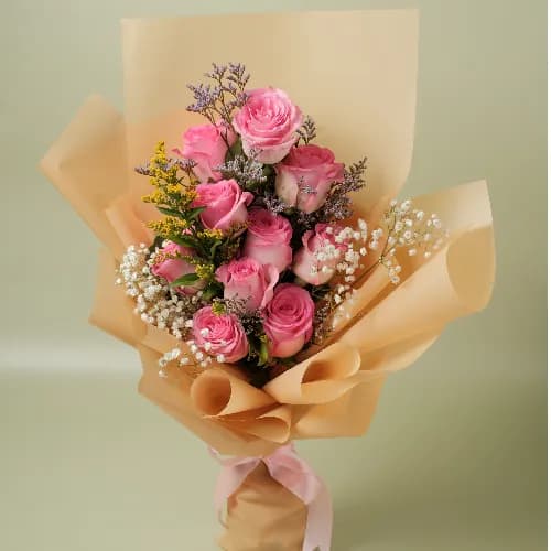 Pink Roses Bouquet No.2090