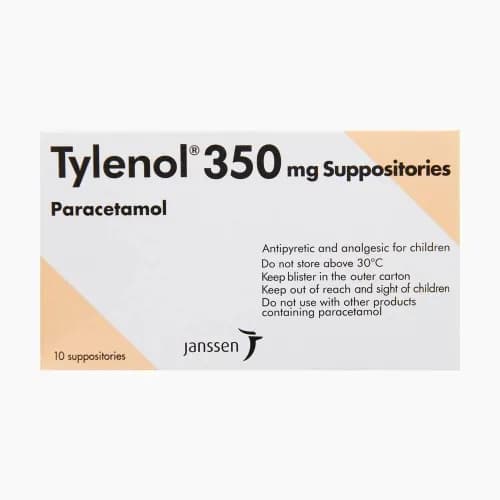 Tylenol 350Mg Supp 10